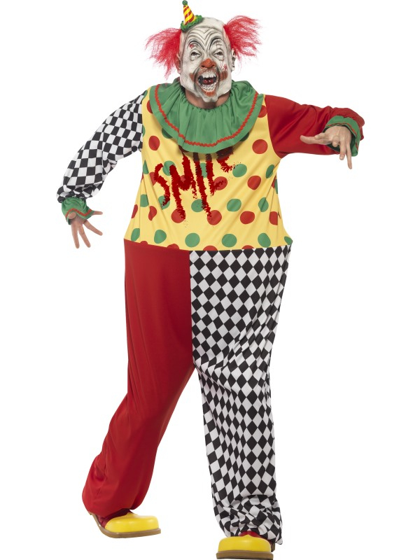 Redding Exclusief Verwisselbaar Sinister Horror Clown Heren Kostuum snel thuis bezorgd!