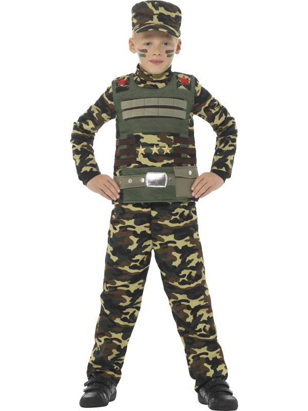 Oranje in de tussentijd beroemd Camouflage Military Boy Leger Jongens Kostuum snel thuis bezorgd!