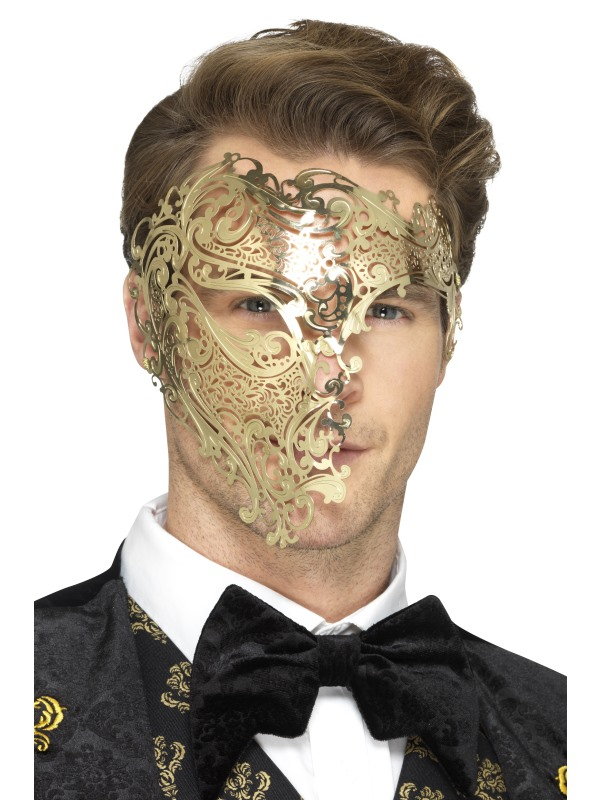 Deluxe Metal Filigree Phantom Masker