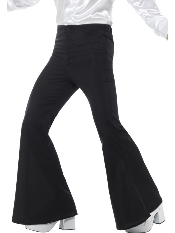 Flared Trousers Heren Zwart