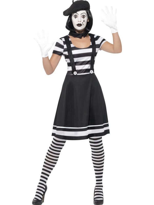 Lady Mime Artist Kostuum