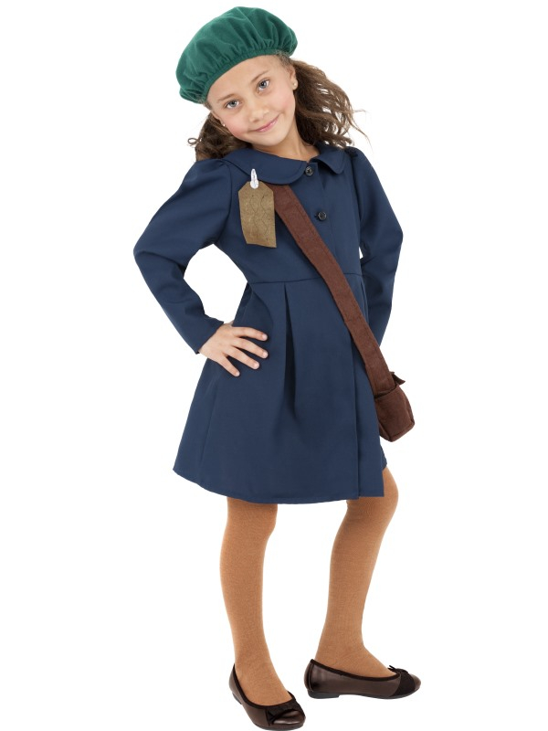 World War II Evacuee Girl Kostuum