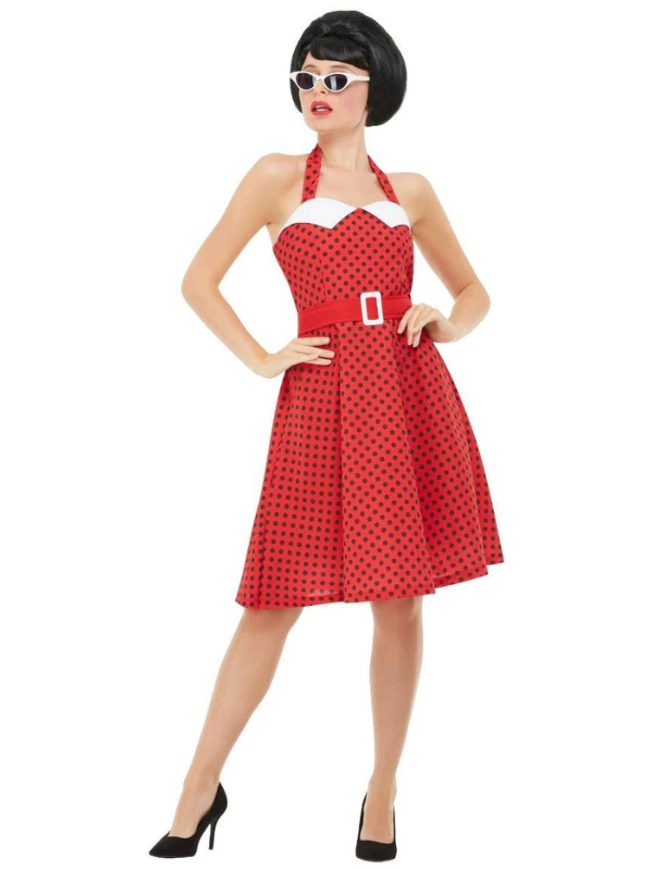 50's Rockabilly Pin Up Kostuum Rood