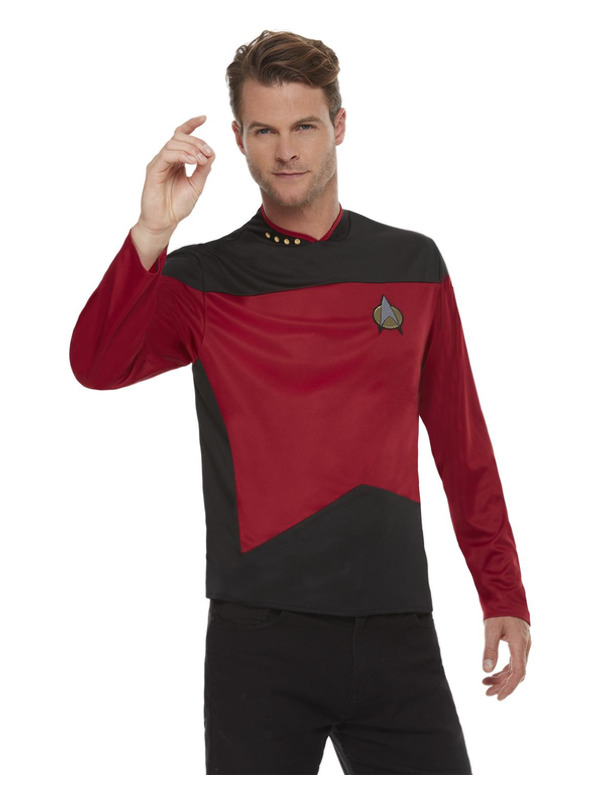 Star Trek, The Next Generation Command Uniform, Top Maroon Red