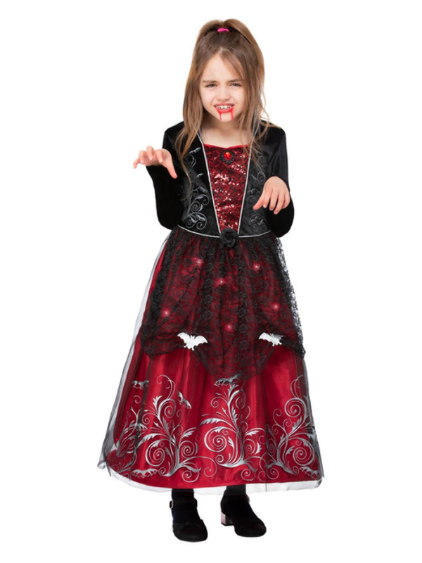 Deluxe Vampiress Kinder Kostuum