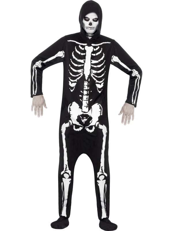 Skeleton Skeletten Halloween Heren Kostuum