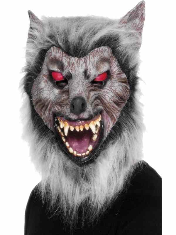 Eng Grijs Weerwolf Halloween Masker
