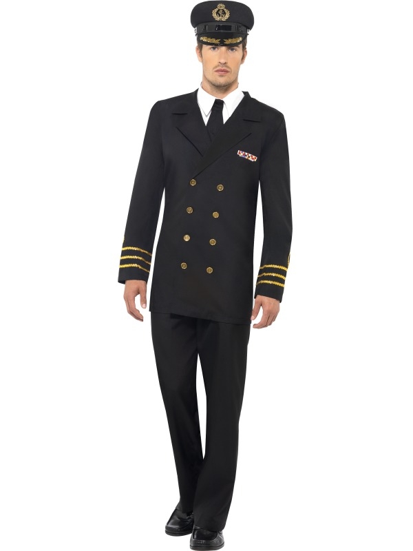 Navy Officier Heren Kostuum