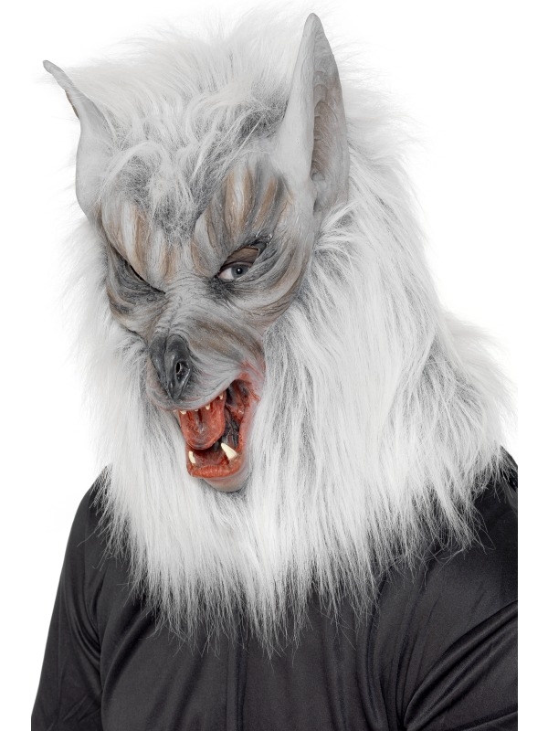 Zilver Weerwolf Halloween Masker