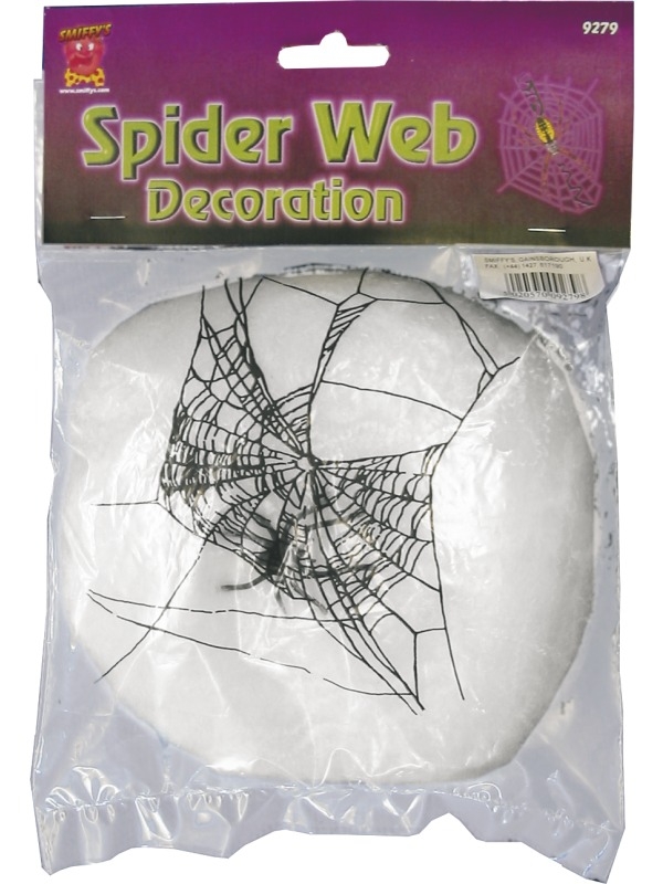 Wit Spinnenweb met Spin Halloween Versiering