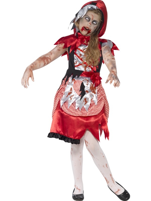 Zombie Miss Hood Halloween Kostuum