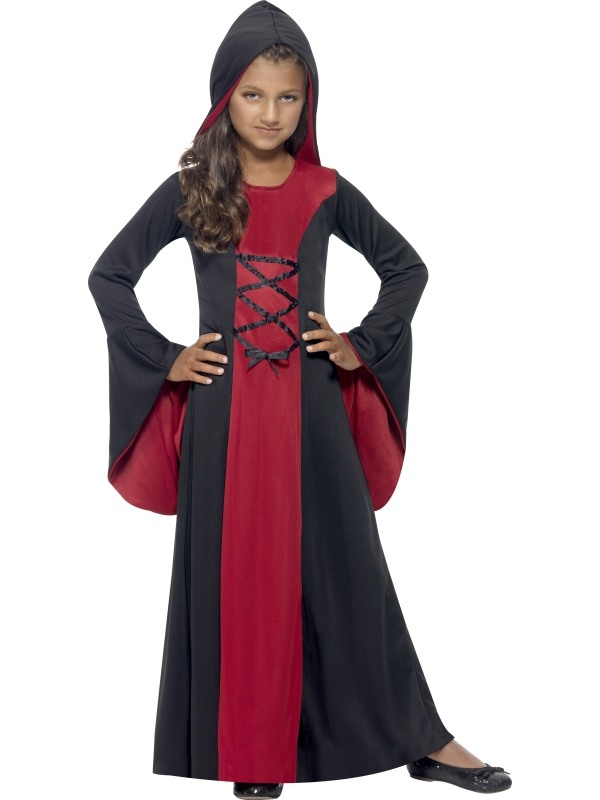 Hooded Vamp Robe Halloween Kostuum