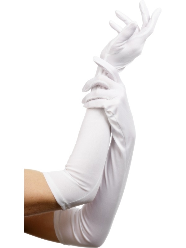 Witte Lange Handschoenen