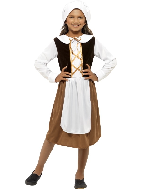 Tudor Girl Kinder Kostuum