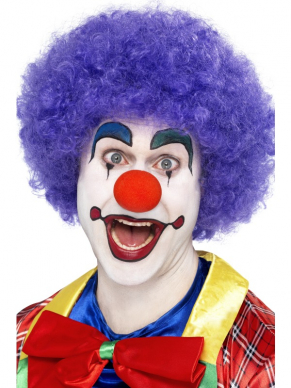 Een te gekke Paarse Crazy Clown Pruik.Kijk hier voor nog meer Clown artikelen om de look compleet te maken.