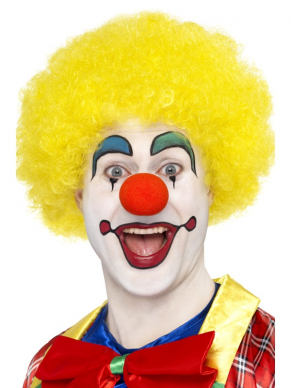 Een te gekke Gele Crazy Clown Pruik.Kijk hier voor nog meer Clown accessoires om de look compleet te maken.