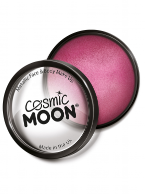 Maak de mooiste creaties met deze roze Metallic Face & Body Paint. Verkrijgbaar in verschillende kleuren.