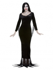 Addams Family Morticia Jurk, Zwart