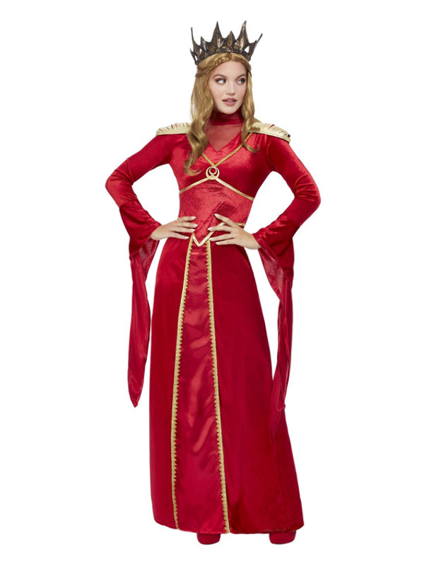 Krachtcel Kreunt opzettelijk The Red Queen Kostuum snel thuis bezorgd!
