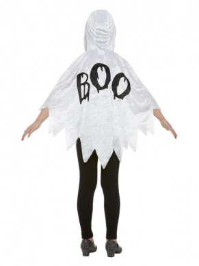 Met deze witte Ghost Cape ben je zo goed als klaar voor Halloween. Het enige wat nog ontbreekt is wat witte schmink voor een complete Ghost-look.