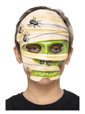 Maak jouw Mummy look compleet met dit geweldige Mummy Masker. Perfect voor Halloween of ander themafeestje.