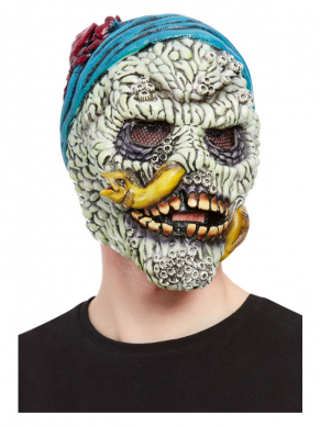 Barnacle Skull Pirate Latex Overhead Masker voor Halloween.